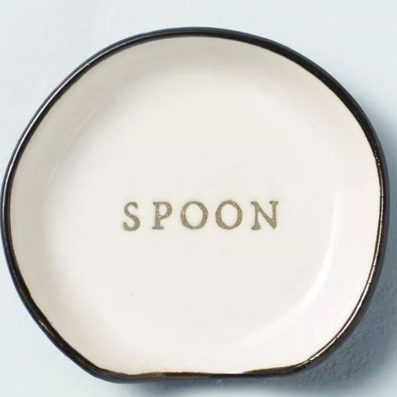 Hearth & Hand Other - Hearth & Hand™ with Magnolia Stoneware Spoon Rest Cream/Black